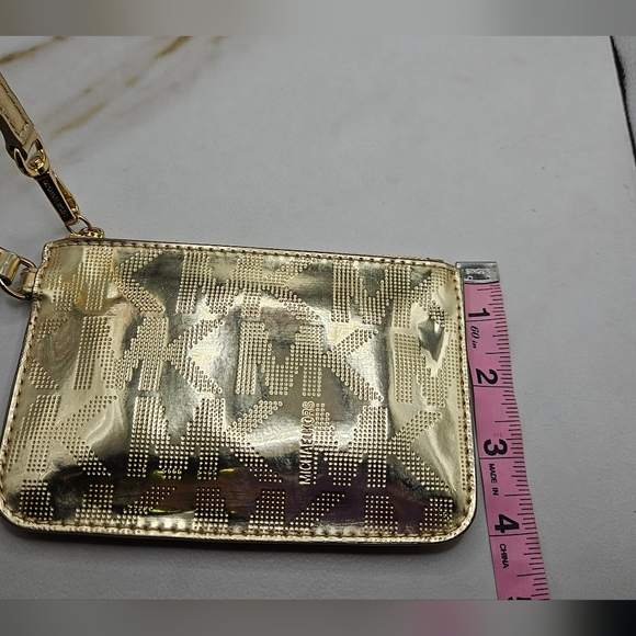 Michael Kors Women's Gold Monogram Wallet - Picture 7 of 7